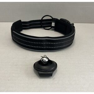 Apple Airtag Holder Reflective Dog Collar Comfortable for Dogs Large -Black NWT